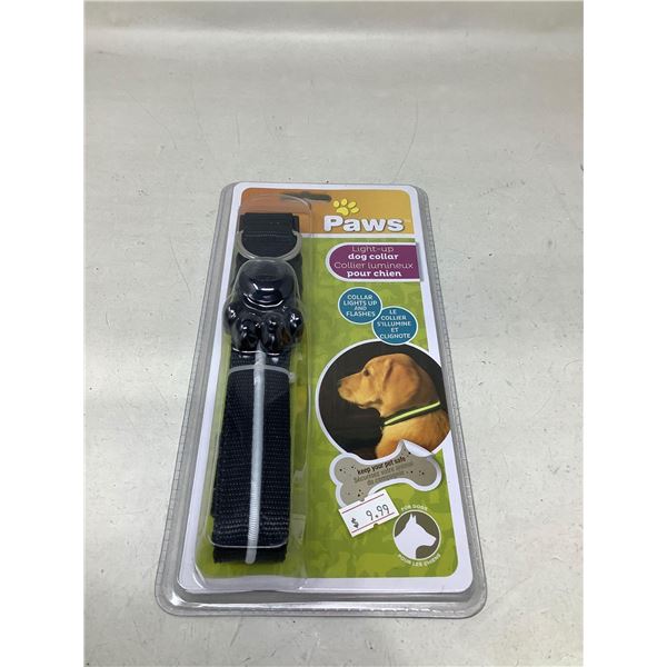 PAWS light up dog collar