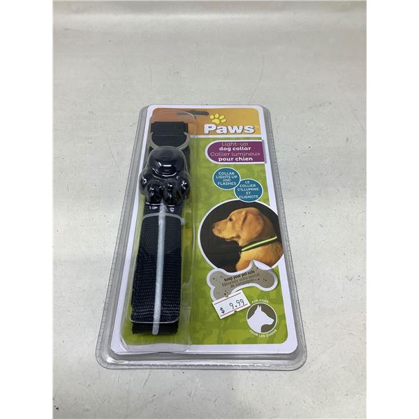PAWS light up dog collar