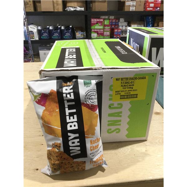 Case of Way Better Nacho Cheese Tortilla Chips (12 x 156g)