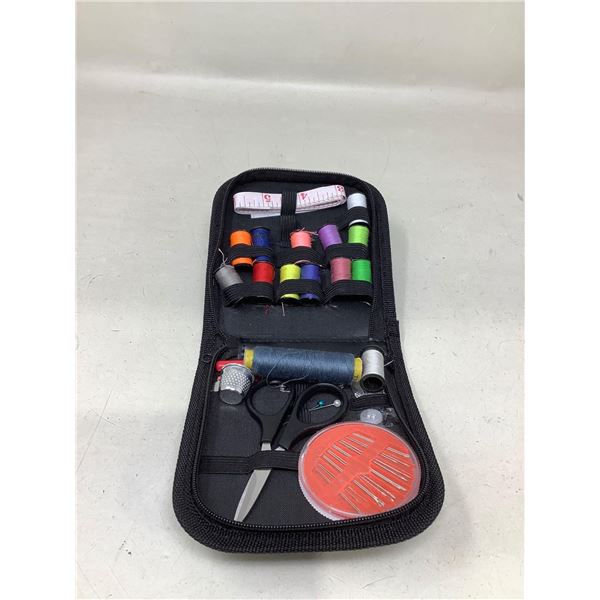 Sewing Kit With Accessories (Thread, Needles, Tape Measure, Scissors, and Thimble)