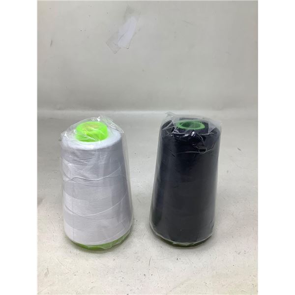 NEW Black And White Sewing Thread Lot Of 2