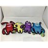 Image 1 : Lot Of 4 NEW Assorted Dog Chew Toys Multi-Colored Tough Ballistic