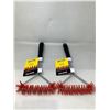 Image 1 : NEW Char-Broil Safer Red Nylon Bristles 360 Grill Brush Lot Of 2
