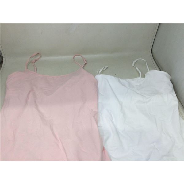 Lot of 2 ladies body bleu camis -L