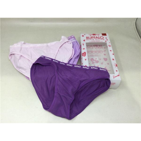 Girls Buffalo Size 8-10 briefs 6 count