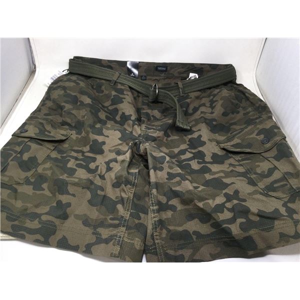 NEW Mens Buffalo flex waist band Camo shorts -46