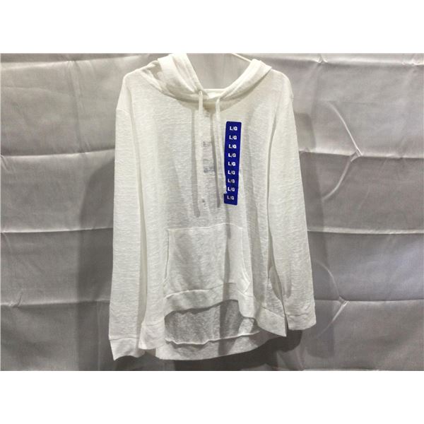 NEW Ladies weatherproof light weight hooded long sleave shirt Large