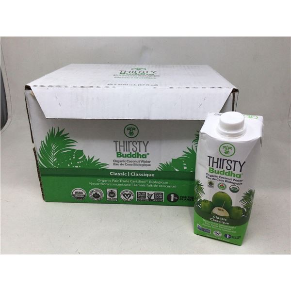 Case lot of thirsty Budda classic coconut water 12 x 500ml