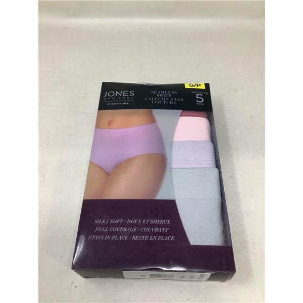 NEW Ladies Jones seamless Briefs 5 pack small