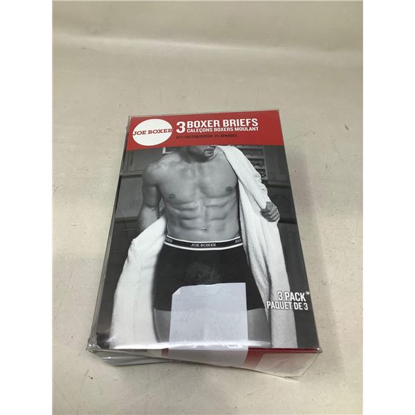 NEW Joe Boxer Mens Boxer Briefs 3 pack Large
