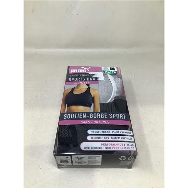 NEW Puma 2 pack seamless bras XL