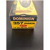 Image 2 : Full Box of 50 rounds Dominion 357 magnum 158gr metal point