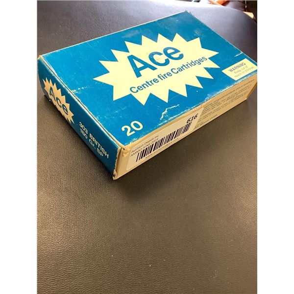 Box of 20 rounds ACE 303 British 180 Gr SP