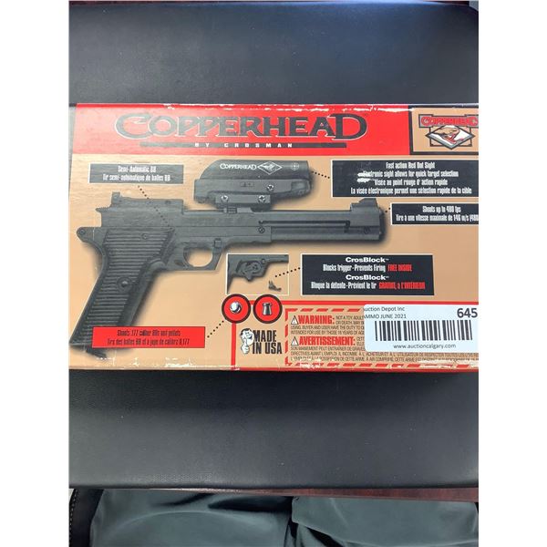 Copperhead .177 BB pellet pistol