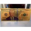 Image 1 : USA one million dollar gold clad commemorative Donald trump Foil Bank Note