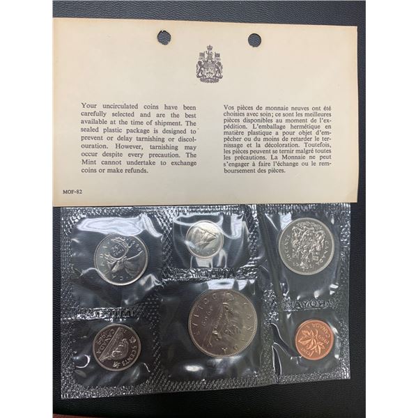 Royal Canadian Mint 1969 Proof Like Sealed coin Set with certificate