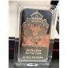 Image 1 : Scottsdale Silver .999 Fine Silver one troy ounce wafer bar - replica