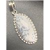 Image 1 : NEW Opal Dendrite Stone Pendant mounted in .925 Silver