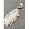 Image 2 : NEW Opal Dendrite Stone Pendant mounted in .925 Silver