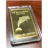 Image 1 : Austrailia one troy ounce .999 find gold CLAD cased wafer bar
