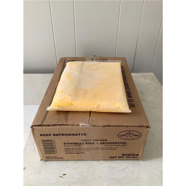 Case of Frozen Grand Prairie Fully Cooked Scrambled Eggs (20lbs)
