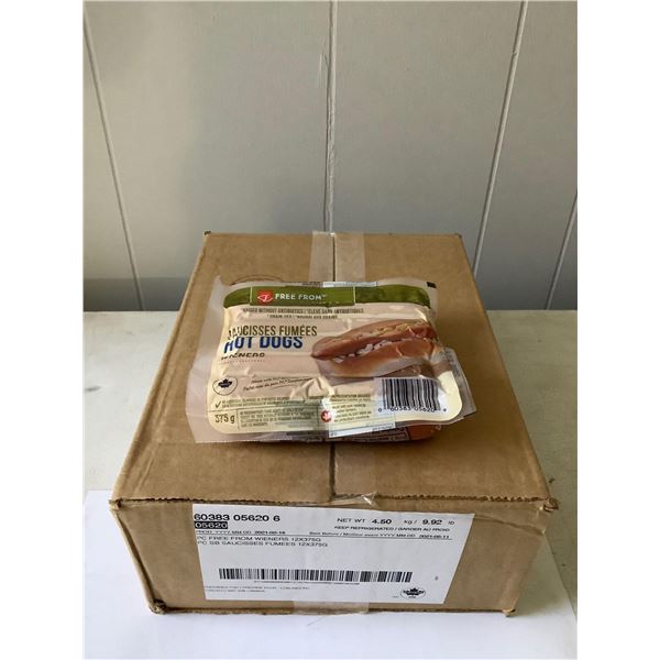 Case of Frozen Presidents Choice Wieners (12 x 375g)