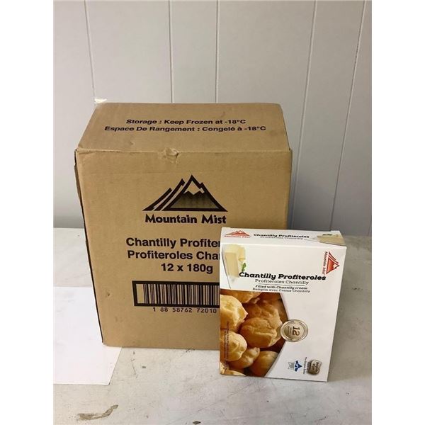 Case of Frozen Mountain Mist Chantilly Profiteroles (12 x 180g)