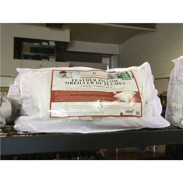 Northern Feather Canada King Size Pillow 2-Pack