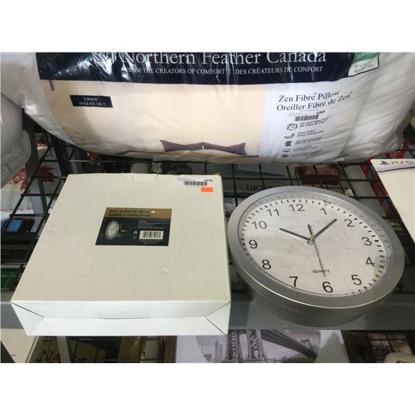 Prograde 10in Wall Clock w/ Hidden Storage Space