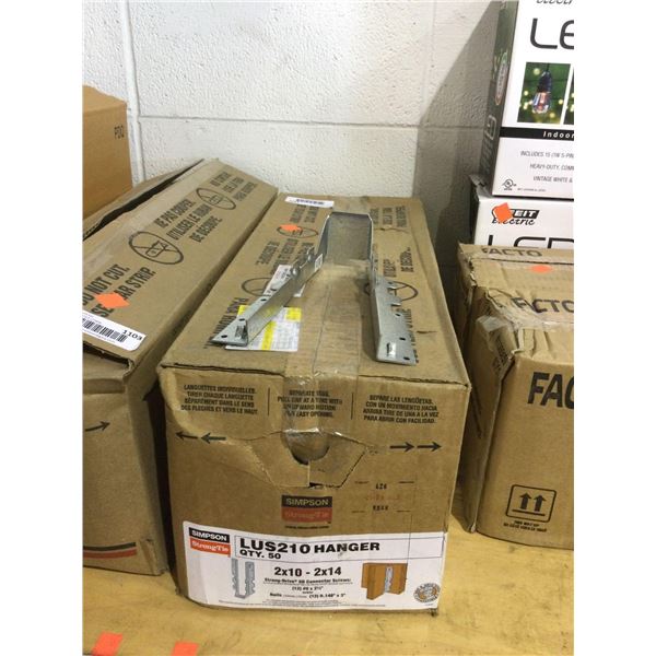 Case of 50 Simpson Strong-Tie Hangers - Model: LUS210