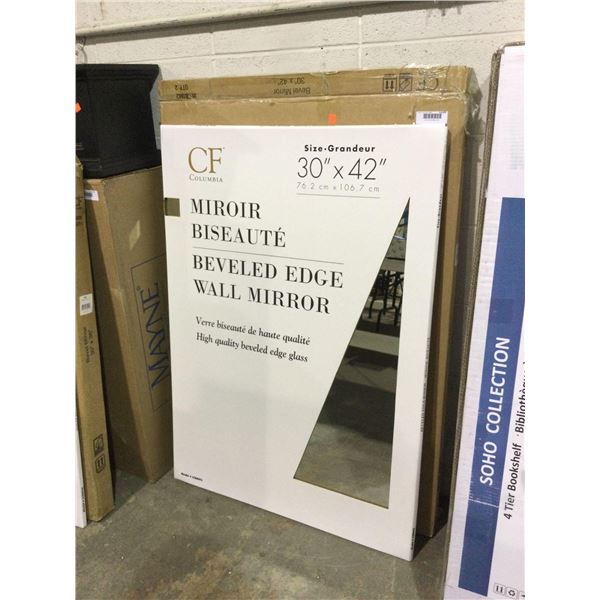 Columbia Beveled Edge Wall Mirror (30in x 42in)