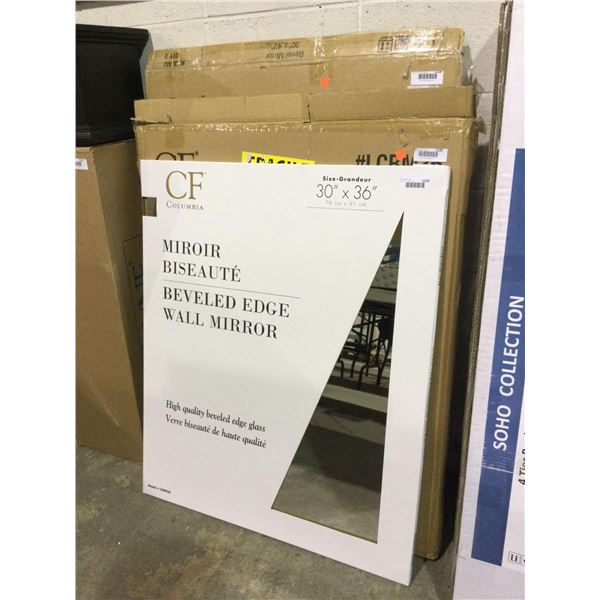 Columbia Beveled Edge Wall Mirror (30in x 36in)