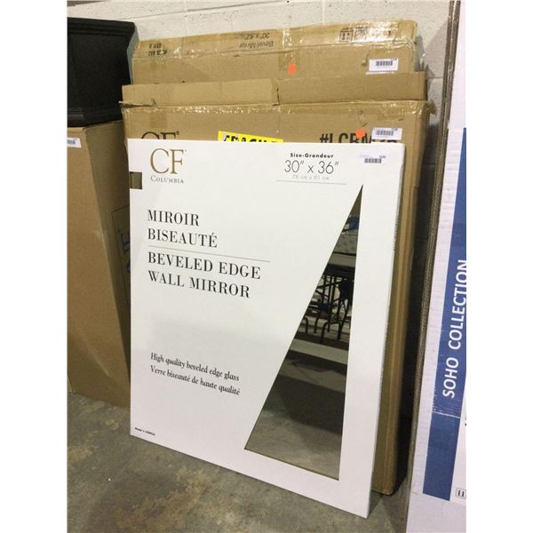 Columbia Beveled Edge Wall Mirror (30in x 36in)