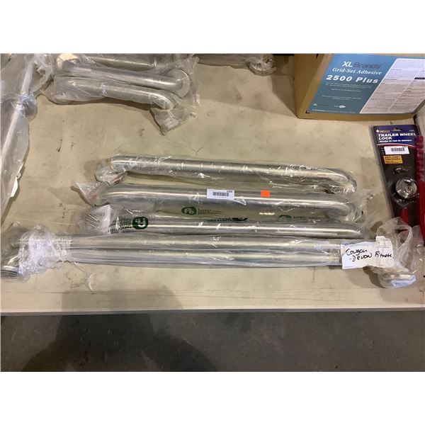 Lot of 4 Grab Bars Assorted Sizes