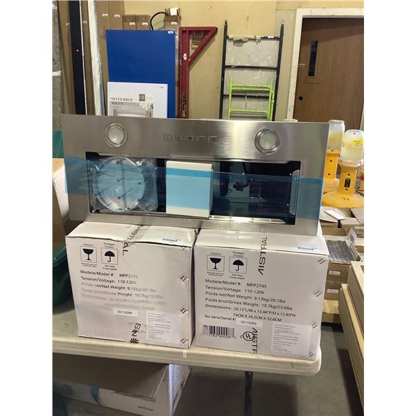 Mistral Insert Range Hood - Model: MPP274S