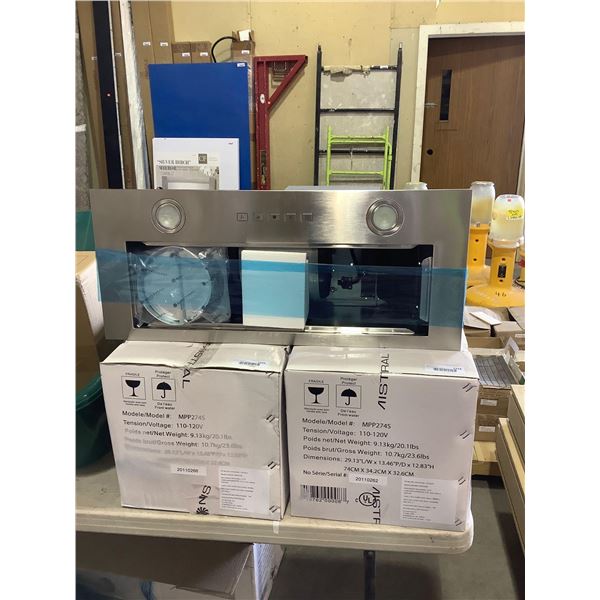 Mistral Insert Range Hood - Model: MPP274S