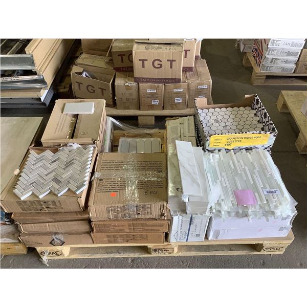 Pallet of Tile Assorted Style/Sizes - 20 Boxes/Bundles