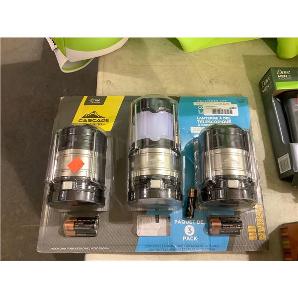 Cascade Mountain Tech Pop-Up Lantern 3-Pack