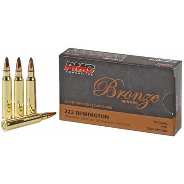 PMC BRNZ 223REM 55GR SP - 100 Rds