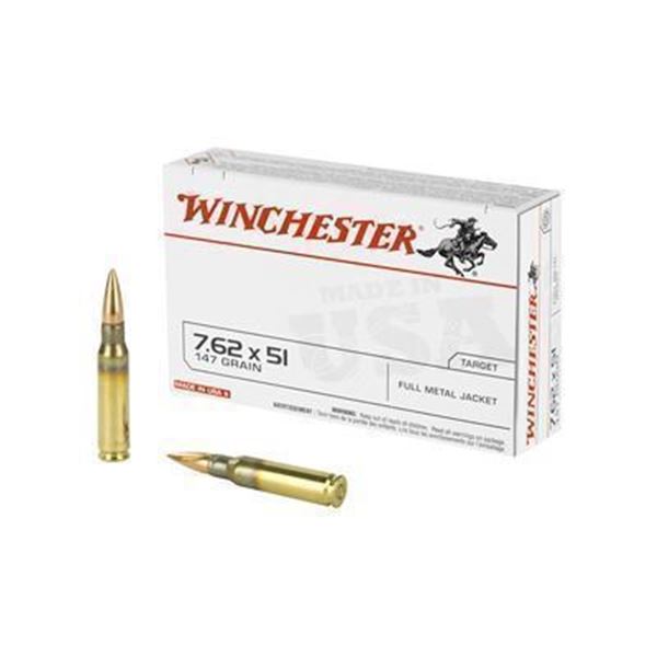 WIN USA 762X51 147GR FMJ - 20 RDS