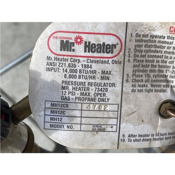 THE ORIGINAL MR. HEATER SUNFLOWER HEATER - Cornerbids