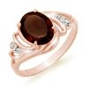 2.03 ctw Garnet & Diamond Ring 14k Rose Gold - REF-17A5N