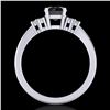 Image 3 : 1 ctw Fancy Black Diamond Engagment Ring 18k White Gold - REF-49Y3X