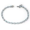 Image 1 : 8.08 ctw Blue Topaz Bracelet 10k White Gold - REF-53G5W