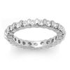 1.25 ctw Certified VS/SI Diamond Ring 14k White Gold - REF-99F5M