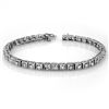 Image 1 : 1.0 ctw Certified VS/SI Diamond Bracelet 18k White Gold - REF-146W8H