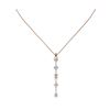 Image 2 : 1.37 ctw Mix cut Diamonds Designer Necklace 18K Rose Gold - REF-174R3K