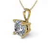 Image 2 : 0.50 ctw VS/SI Cushion Diamond Designer Necklace 14k Yellow Gold - REF-57M9G