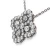Image 3 : 2.5 ctw Pear Cut Diamond Designer Necklace 18K White Gold - REF-243R3K
