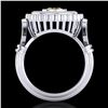 Image 3 : 2.03 ctw Intense Fancy Yellow Diamond Art Deco Ring 18k White Gold - REF-245G5W